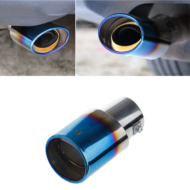 

Универсальный Нержавеющая сталь заднего круглый выхлопной трубы горло рассеиватель света