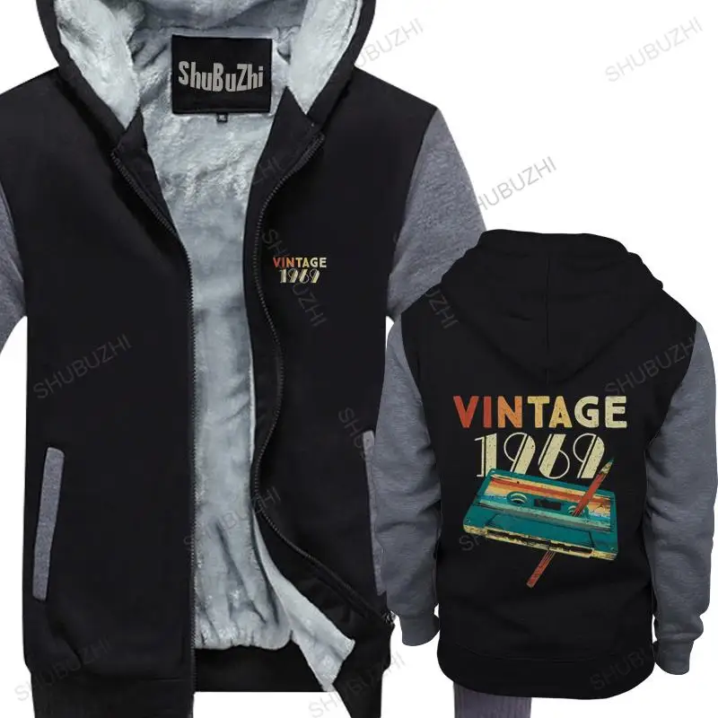 

homme cotton hoodies zipper Men'S Vintage 1969 Music Cassette 50Th Birthday Gifts 50 Years Old hoodies brand winter hoodie