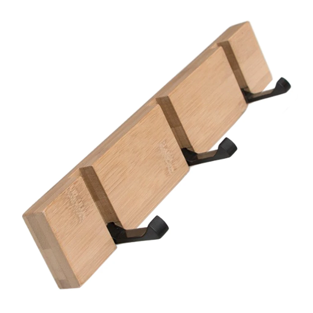 Складная деревянная металлическая настенная вешалка для ванной комнаты ключей