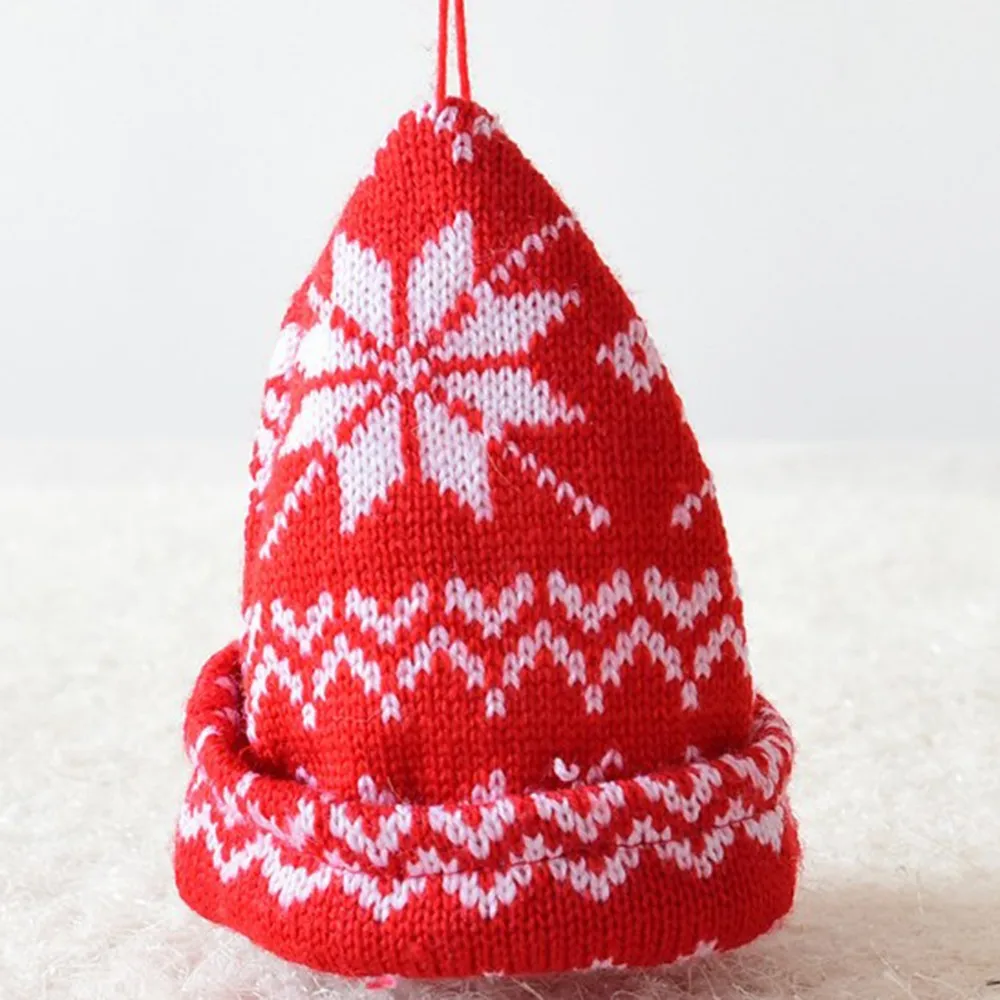 1 шт. распродажа шерстяных мини рождественских носков в клетку Подарочная сумка с