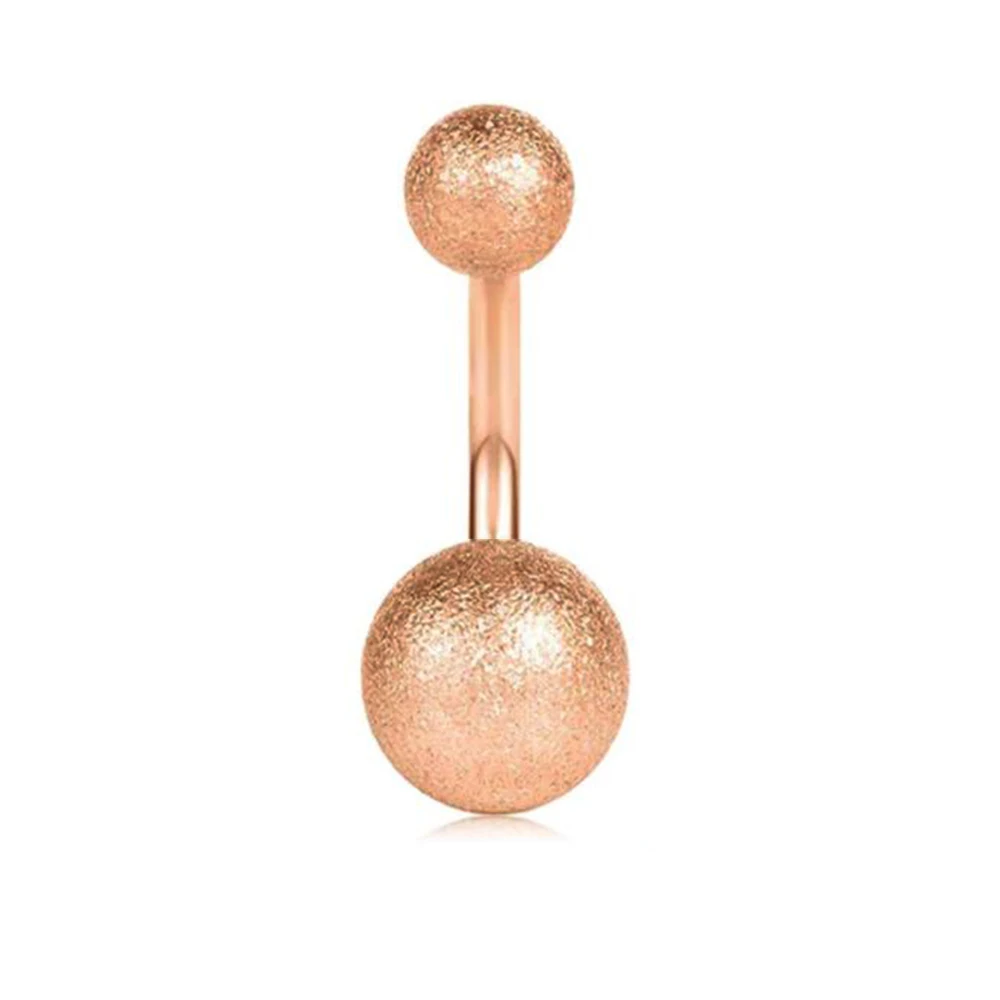 NO.15 rose gold JUNLOWPY Сексуальные акриловые ювелирные изделия для тела кольца для пупка из нержавеющей стали винт Nave Бар Пирсинг Штанга 14 г Nave кольцо Штанга 1 шт - Окраска металла: NO.15 rose gold