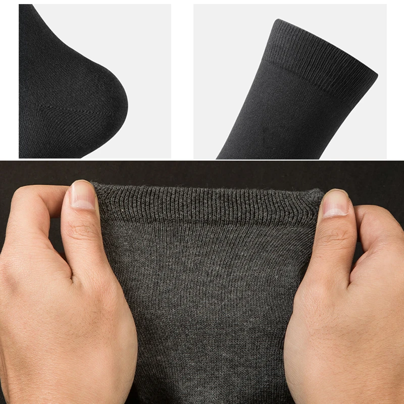 Носки мужские хлопковые однотонные деловой стиль повседневные дышащие теплые