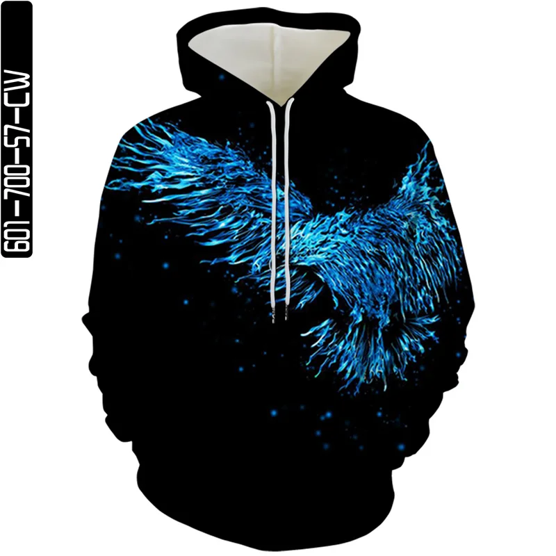 

Colorful bird element printing men and women 3D hoodie sweatshirt pullover fashion sportswear streetwear couple sweatshirt