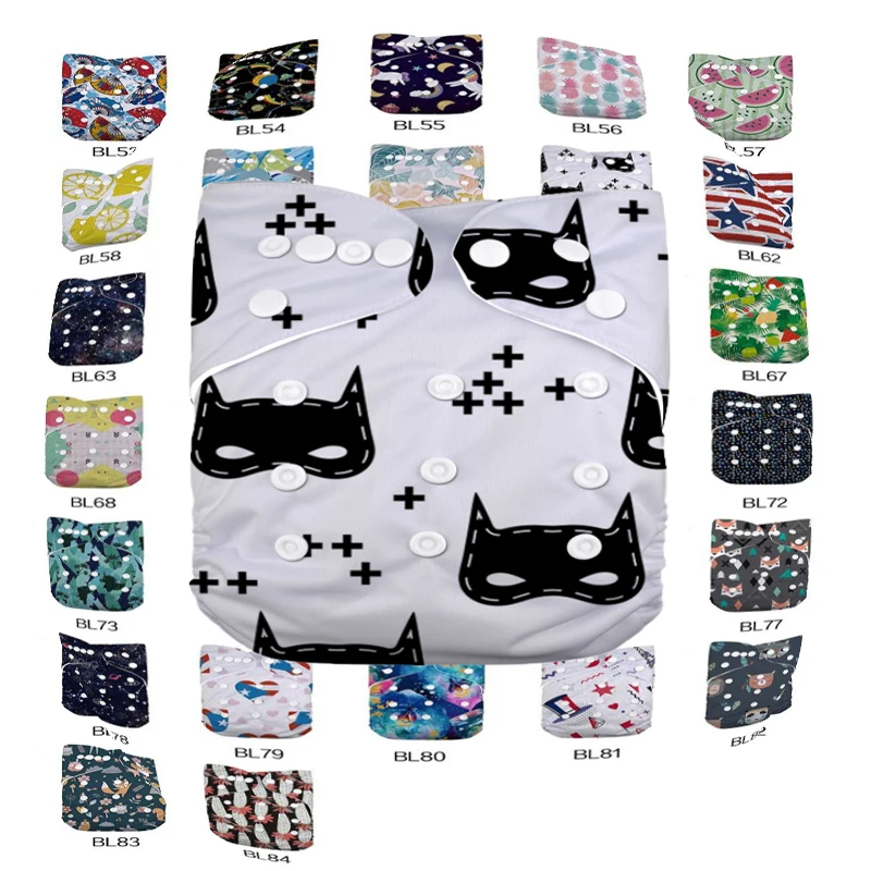 Детский многоразовый моющийся тканевый подгузник LilBit новый дизайн с принтом |