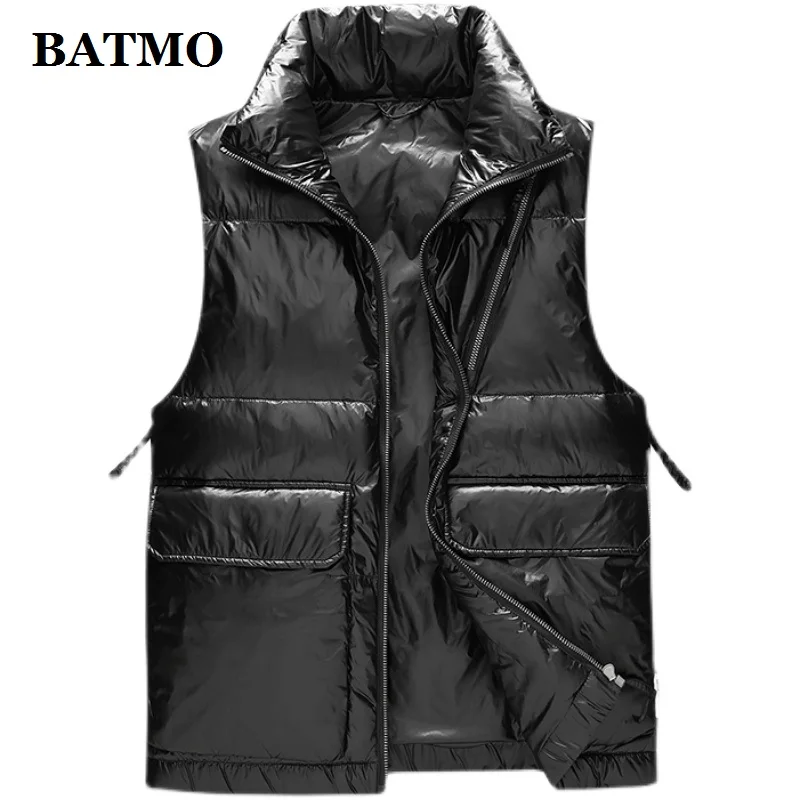 BATMO 2021 new arrival winter 90% white duck down jackets men,mens waterproof warm vest,801