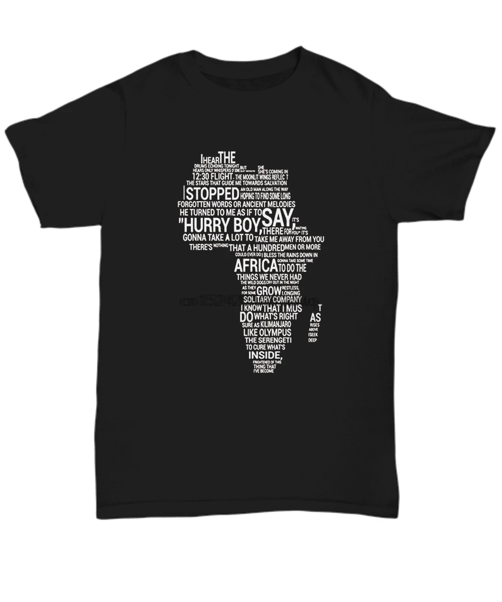 

Toto Africa Lyrics to Bless the Rains on T shirt - Unisex Tee