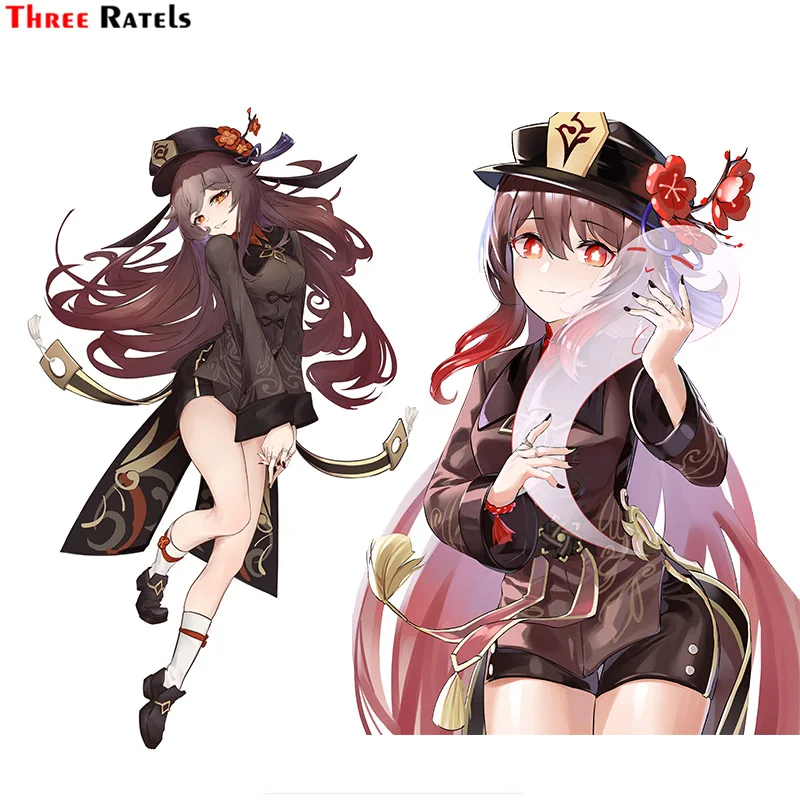 

Three Ratels A325 Hu Tao Genshin Impact For Car Door Safety Sticker Auto Accessories Sunscreen &Anti-Scratch Vinyl Decal