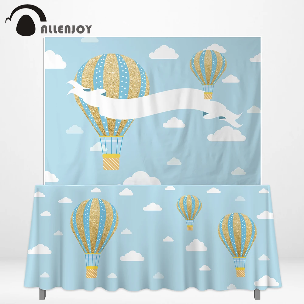 Фотофон allenjoy фоны для детского дня рождения воздушный шар облака небо баннер