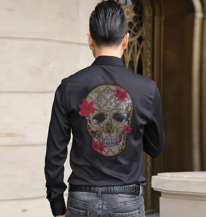 

2021 Autumn Spring Clothes Shirt Men Long Sleeves Big Size M-4XL Casual top quality Shirt For Man