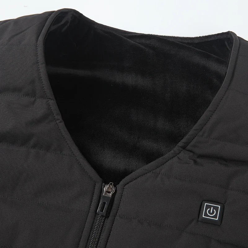 Мужской и Женский походный жилет с USB подогревом зимний флисовый Электрический