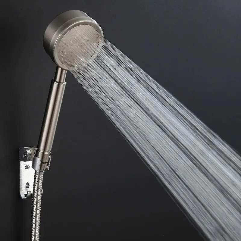 Серебристый черный Насадки для душа Ванная комната 304 из нержавеющей стали с