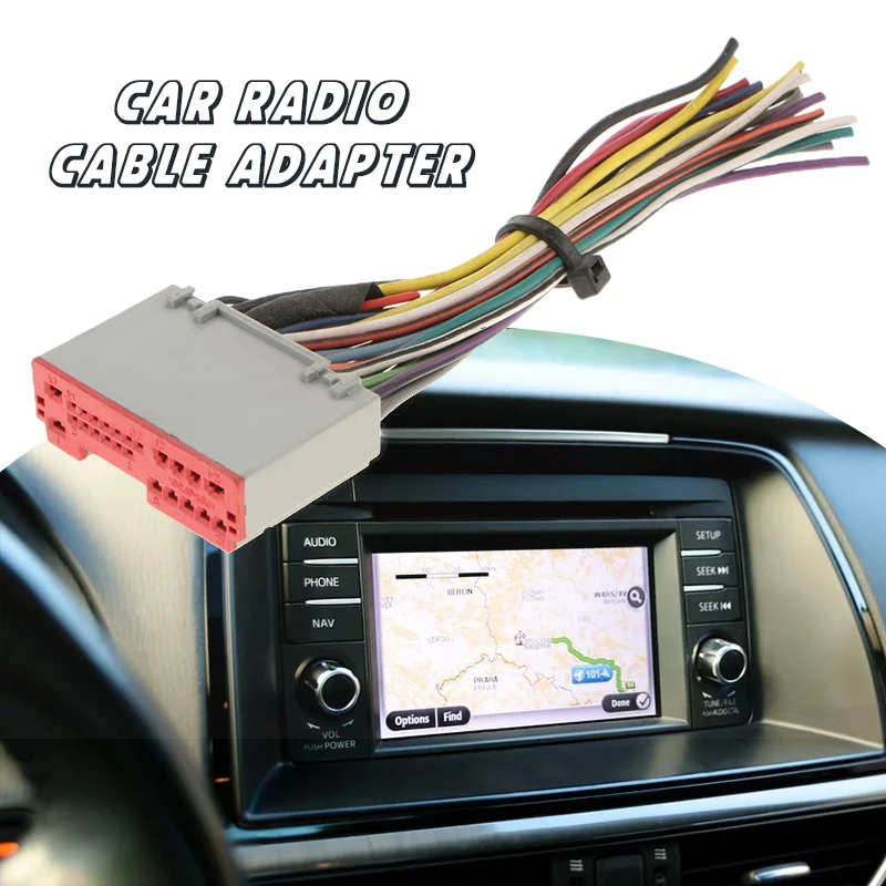 1 шт. автомобильный стерео радио ISO Проводной адаптер соединитель для