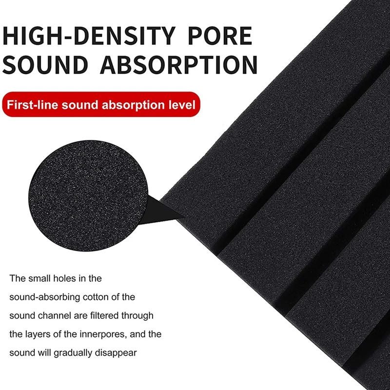 

12 Pcs Acoustic Foam Panels,Sound Insulation Foam Panels,Sound Insulation Pads,Studio Foam,Sound Panels,Studio Equipment