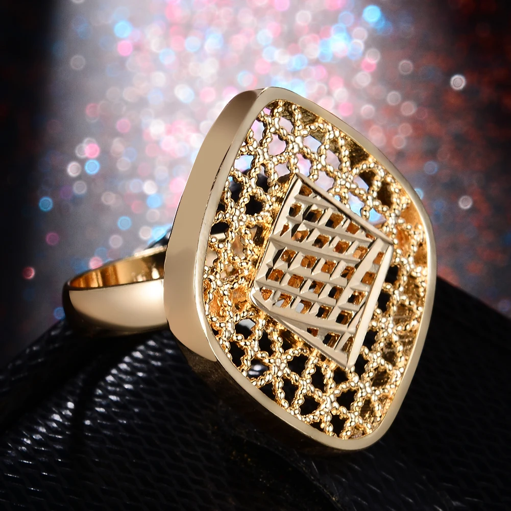 Wando Эфиопский Дубай золотого цвета свадебные кольца для мужчин и женщин Золотое