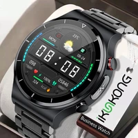 health smart watch men ecgppg body temperature blood pressure heart rate ip68 waterproof wireless charger smartwatch 360360 hd