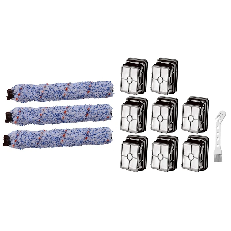 

3 Pcs Multi-Surface Brush Roll & 8 Pcs Replacement Vacuum Filter