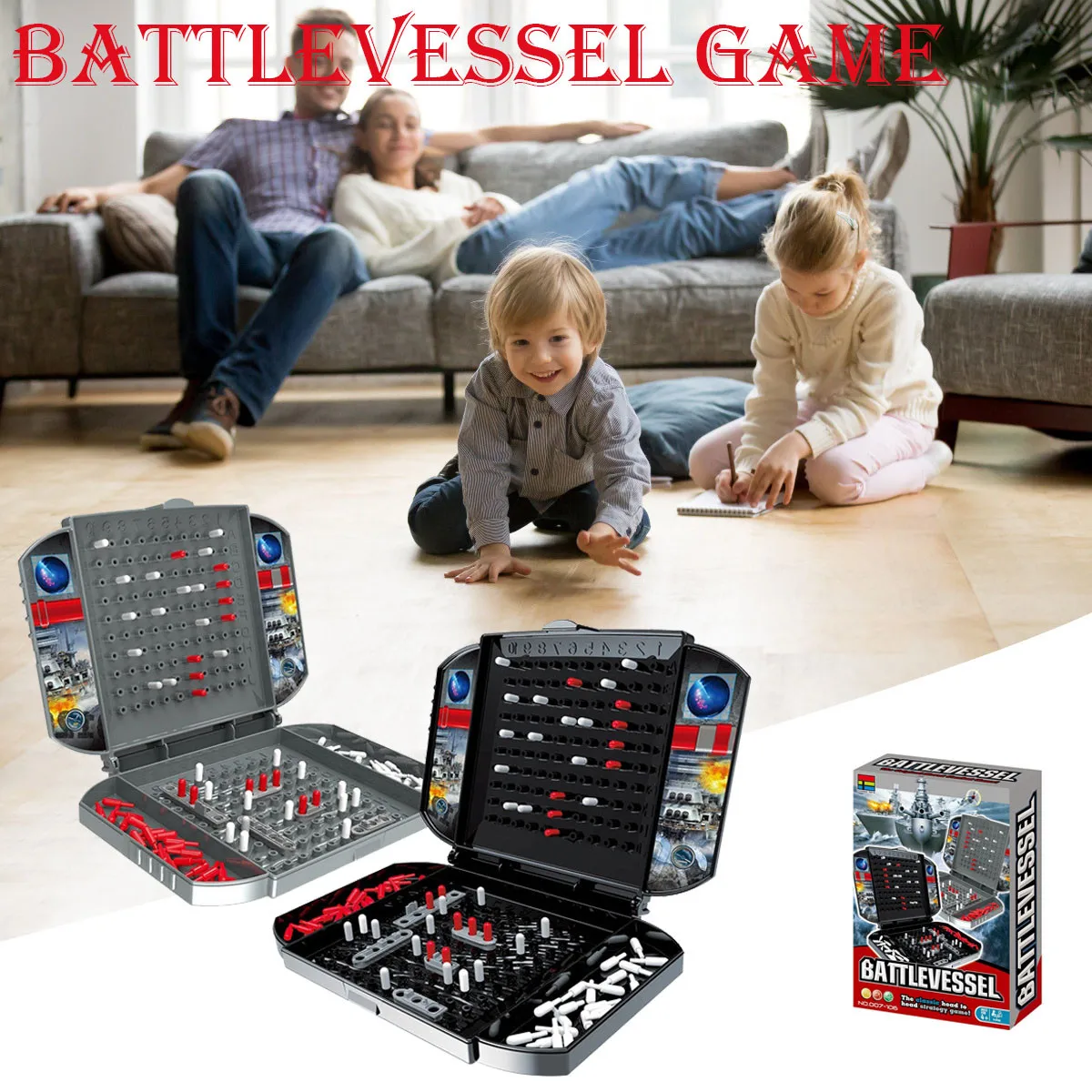 

Игра для детей Sea Battlevessel, традиционная стратегическая настольная игра с батарейками, Детская развивающая игрушка, подарок, интересные игруш...