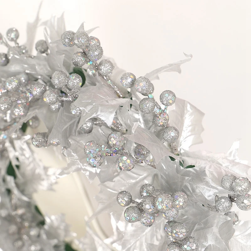 

Christmas Wreath for Front Door with Shatterproof Ball Ornaments for Home Wall Decor, Wedding Decoration
