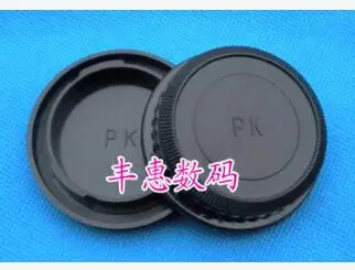 

Rear Lens Cover + Camera Body Cap for Pentax K PK Camera Black Plastic