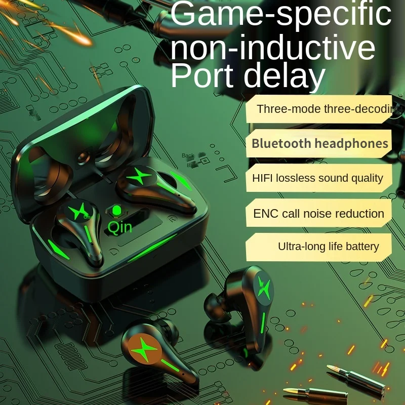 

Wireless headphones 9D stereo sports waterproof earbuds headset with microphone tws 5.0 bluetooth earphones with charging box