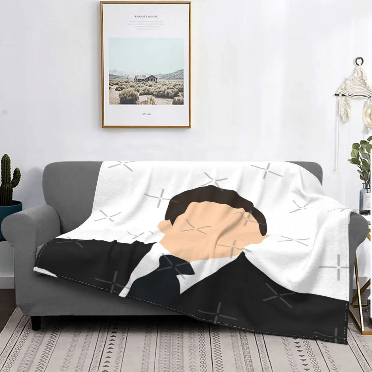 

Manta a cuadros para cama, Protetor de Manta Kawaii, manta de la Film