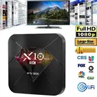 ТВ-приставка X10 Plus с Android 9,0, приставка для Smart TV, Allwinner H6, 2,4G, Wi-Fi, 4 Гб ОЗУ, 32 Гб ПЗУ, ТВ-приставка, USB3.0, H.265, 6K, медиаплеер, 2019