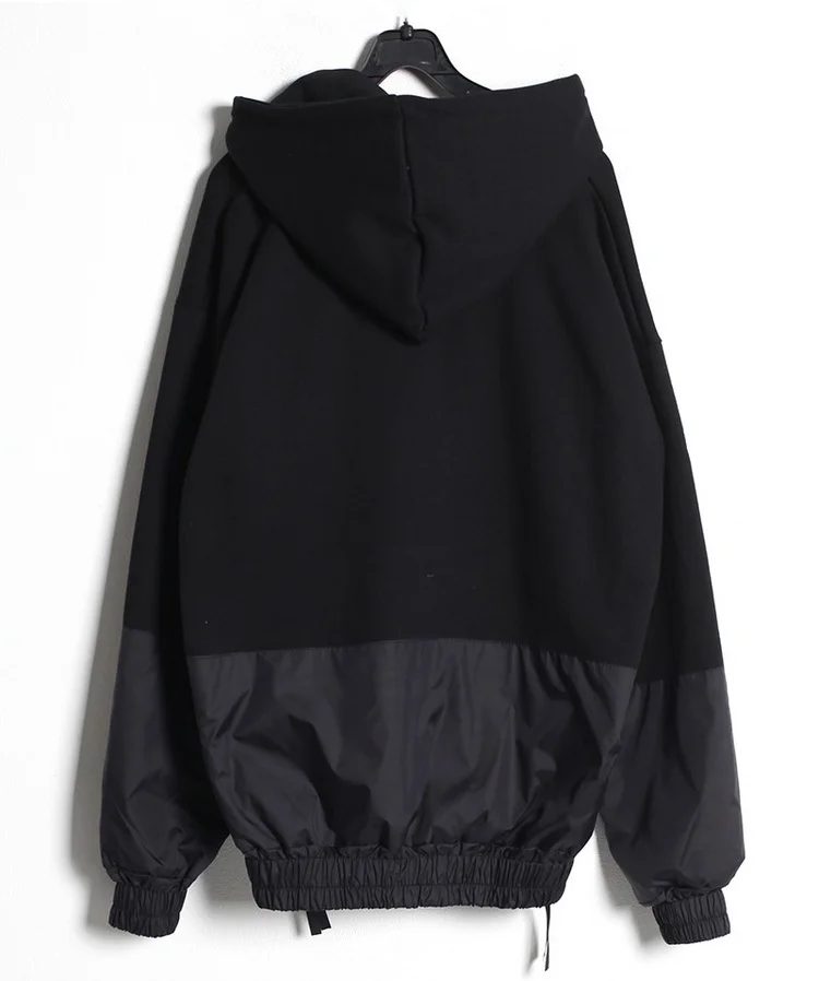 

New autumn casual simple side zipper Pullover Hooded for men