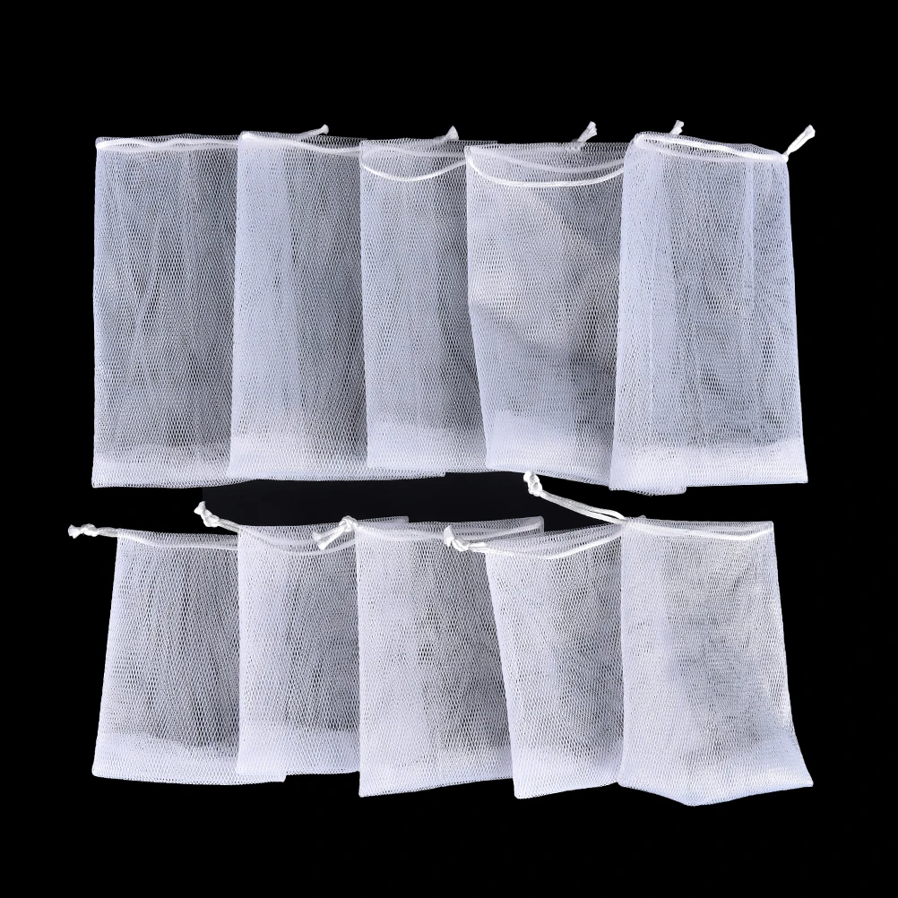

5Pcs Practical Hanging Nylon Soap Mesh Bag Mesh Net For Foaming Cleaning Bath Soap Net Bathe Cleaning Gloves 9cm*16cm/9cm*11cm
