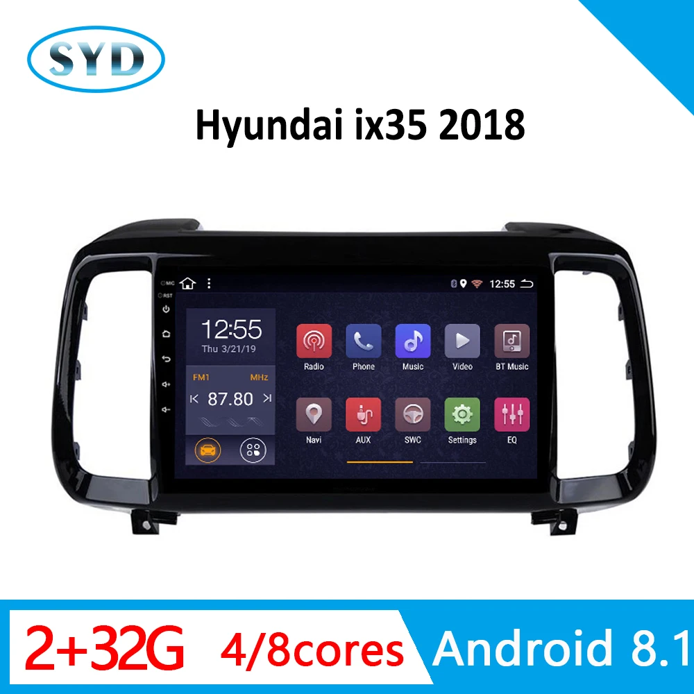Для hyundai ix35 2018 Автомобильная Радио 2G + 32G MP5 плеер Android 8 1 9 &quotGPS Navi Мультимедиа