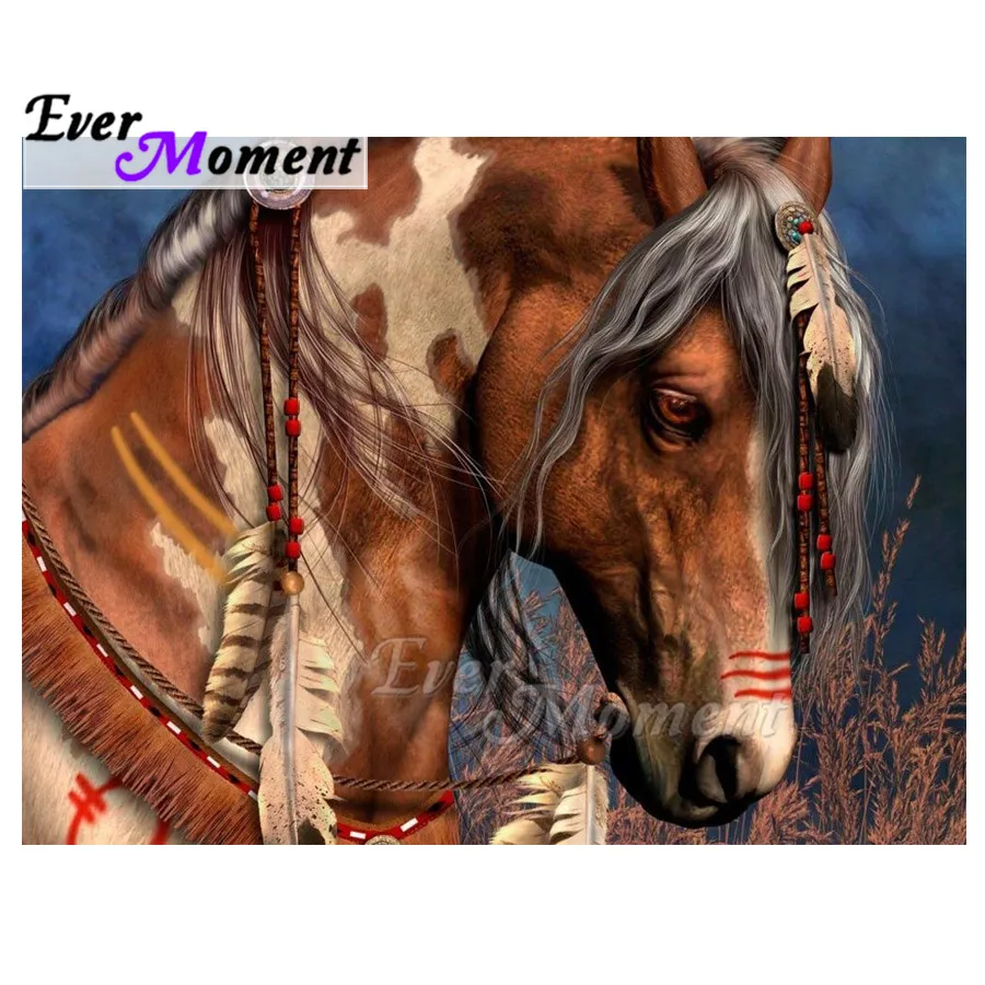Когда-либо в настоящий момент украшение дома алмазная живопись Лошадь полная