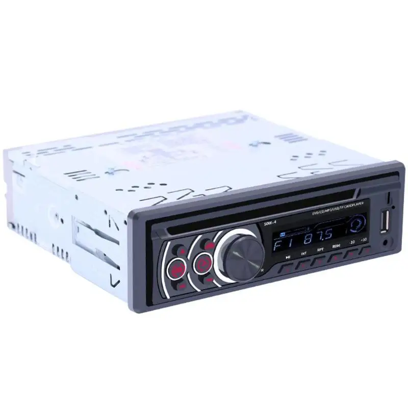 1 Din автомобильный радиоприемник Bluetooth автомобильный стерео MP3 Автомагнитола CD VCD dvd-проигрыватель AUX USB fm-радио приемник в приборной головке