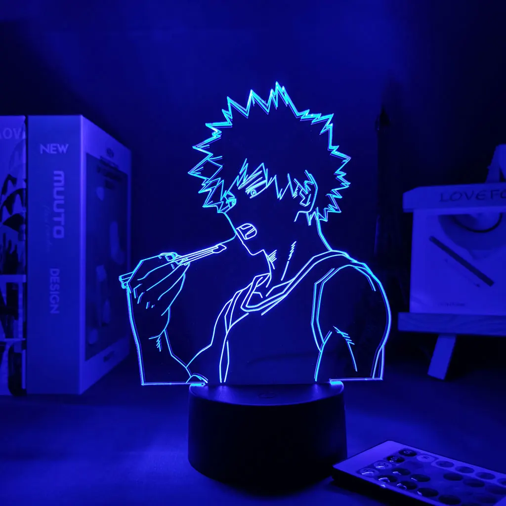Светодиодная панельная 3D лампа Моя геройская Академия бакуго гаджет манга