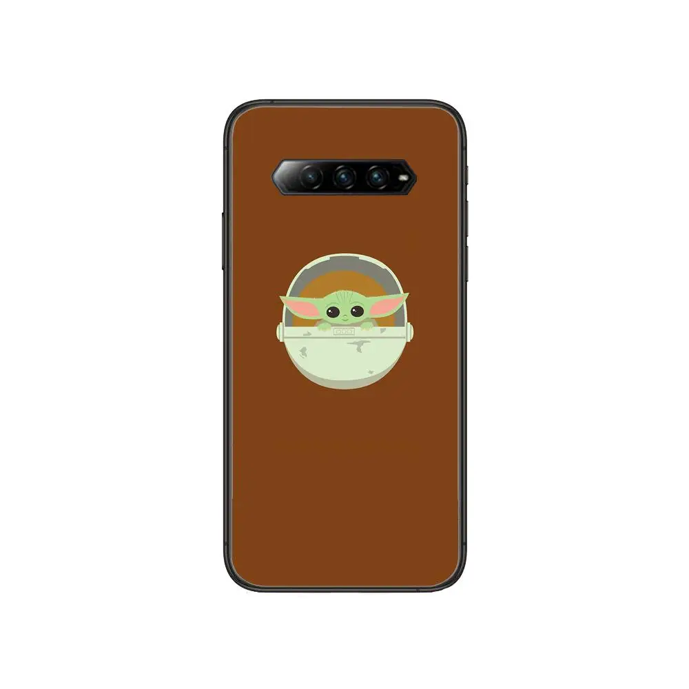 

Cute Lovely Baby Yodae Anime Phone Case For xiaomi Black Shark 2 3 3s 4 Pro Helo Black Cover Silicone Back Prett