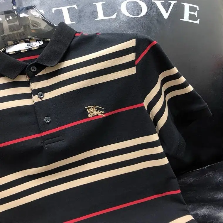 

T-shirt men's short sleeve striped polo shirt summer new light men's clothing