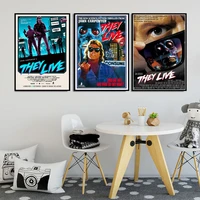 canvas oil painting hot they live horror movie film john carpenter poster prints art wall pictures for living room home decor
