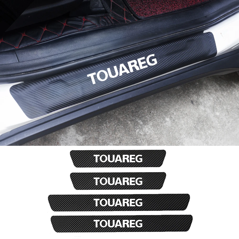 Для Volkswagen VW TOUAREG 7L 7P CR7 2002-2018 2019 4 шт. наклейки на пороги автомобильной двери из