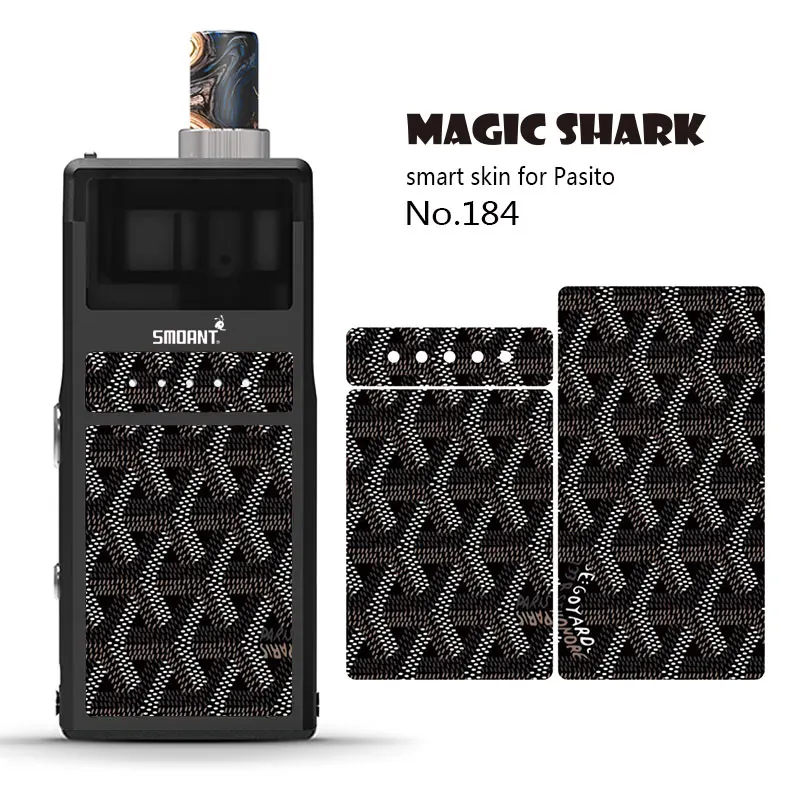 Магическая Акула 2.5D медведь Лев Джокер камень печать ПВХ Vape Pod чехол наклейка для Pasito пленка крышка для Smoant Pasito