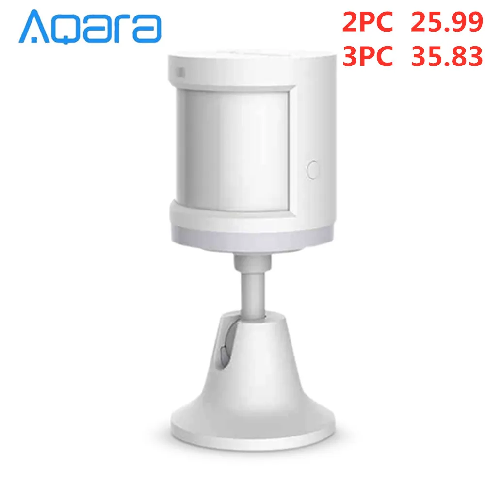 Aqara датчик человеческого тела ZigBee движение безопасность движения беспроводное соединение светильник интенсивность шлюз 2 Mi home APP s