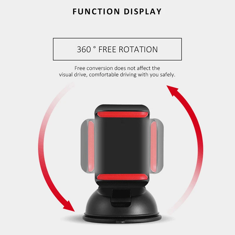 360 Вращающаяся Универсальная автомобильная подставка для телефона с креплением