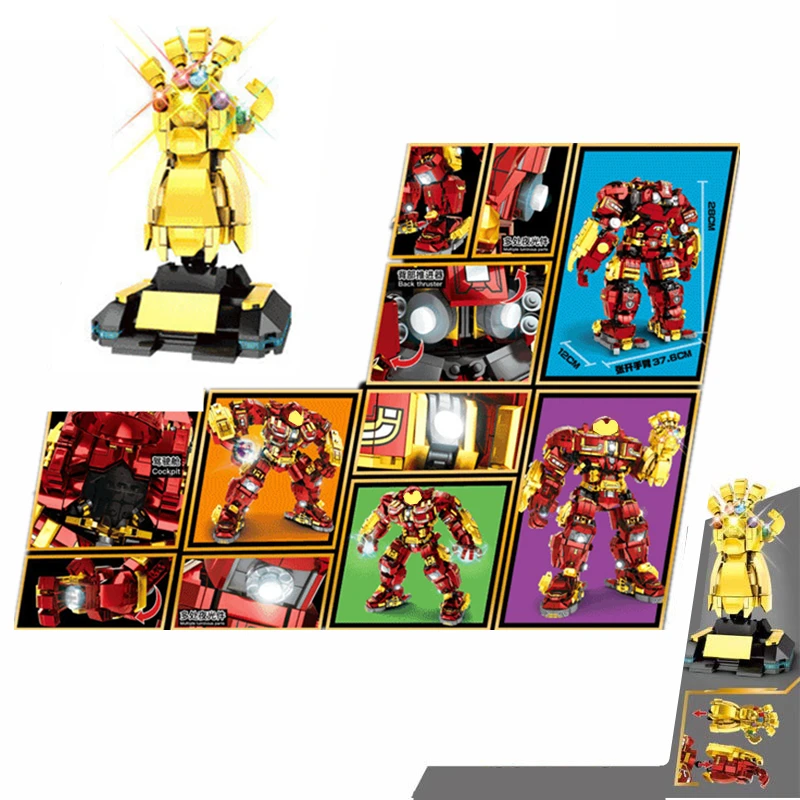 Новый шлем Marvel Мстители халкбастер Железный человек панцирь робот фигурки