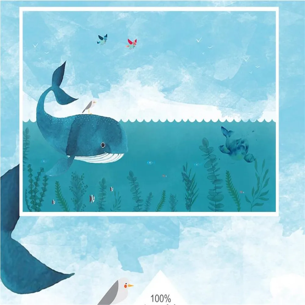 Большие пользовательские обои в скандинавском минималистичном стиле с рисунком