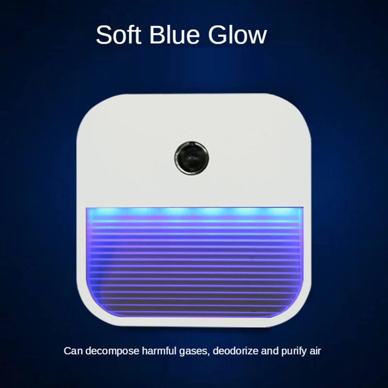 

LED Nights Lamps Creative Energy-Saving Deodorant Decoration Wireless Infrared American Standard Lights Control LED Night Lights