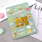 Силиконовый чехол Rilakkuma для iPad Pro 2020, 10,5, с держателем для карандашей 10,2 дюйма, 7-го поколения, для 12,9 Pro 2018 Mini 4 5