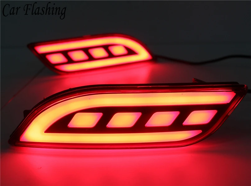 Светодиодный отражатель для Jeep compass 2017 2018 2019 2 шт.|brake light|daytime runningtail light |