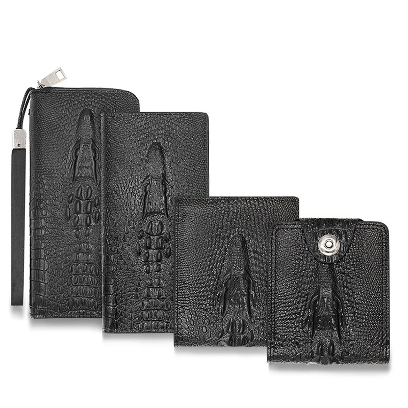 

Men's Wallet Crocodile Pattern Series Male Bags Long And Short Printing Purse Multifunctional Large-capacity Business Wallets