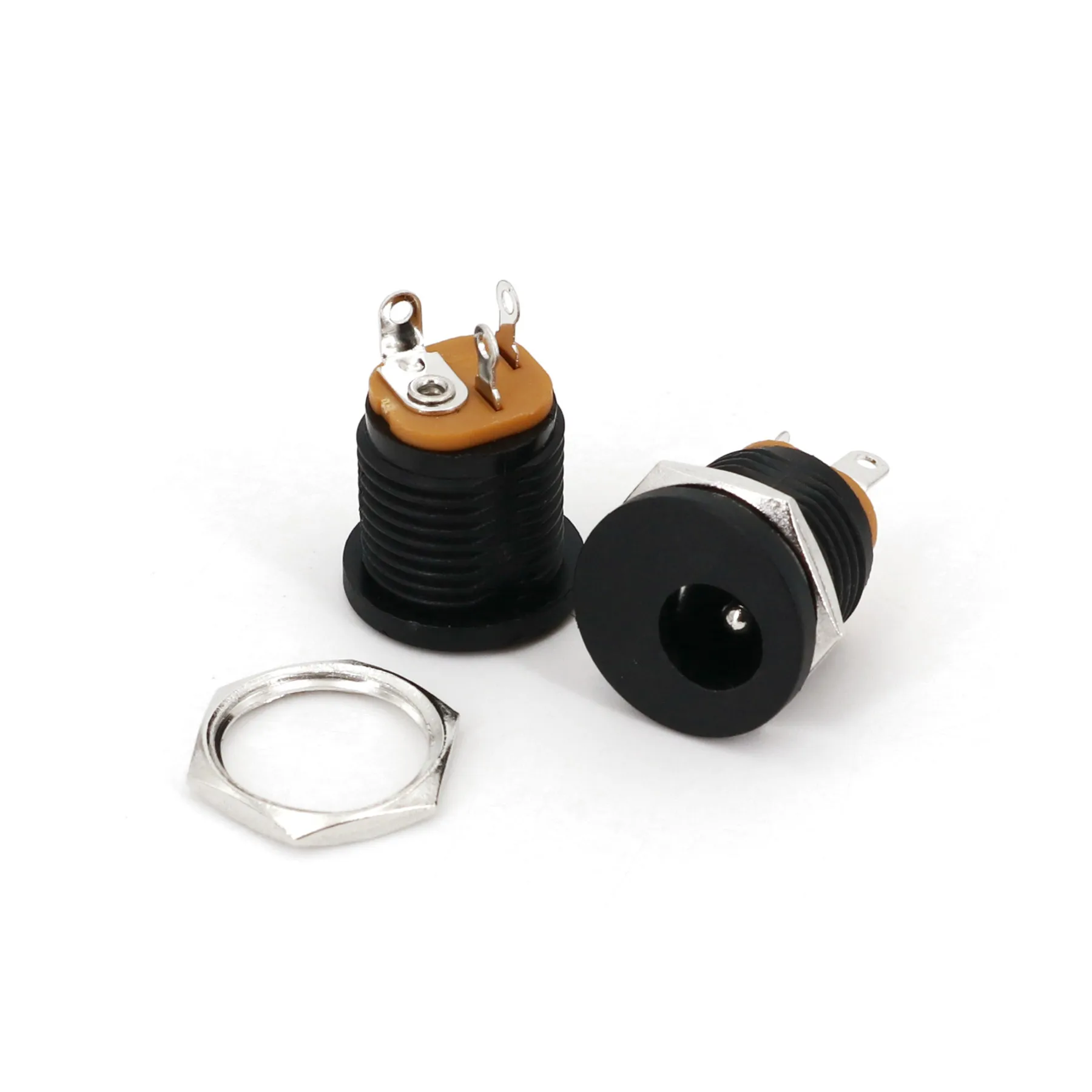 50Pcs DC-022 5.5 x 2.1mm Panel Mount 3-Pin Round DC Power Jack Socket Connector | Обустройство дома