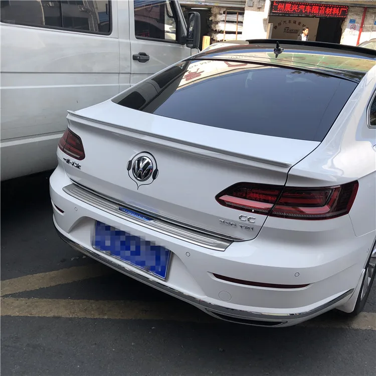 Спойлер для CC 2019 Volkswagen спойлер из АБС пластика цвет заднего крыла автомобиля