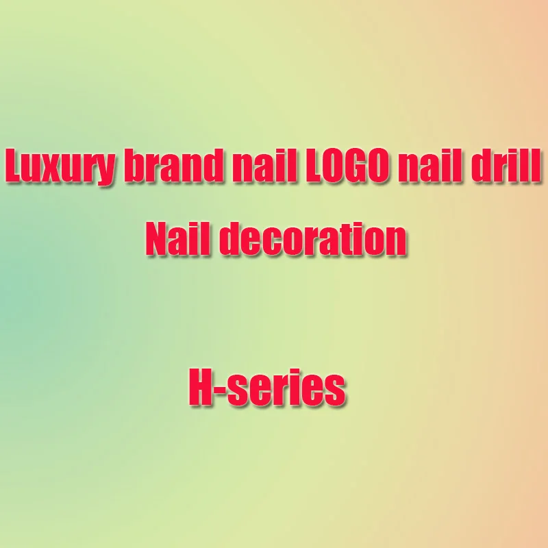 

10PCS/set 2020 3D Self-adhesive Paper Brand LOGO Design Nail Art Nail Logo Brand Standard DIY Gold Manicure Accessories