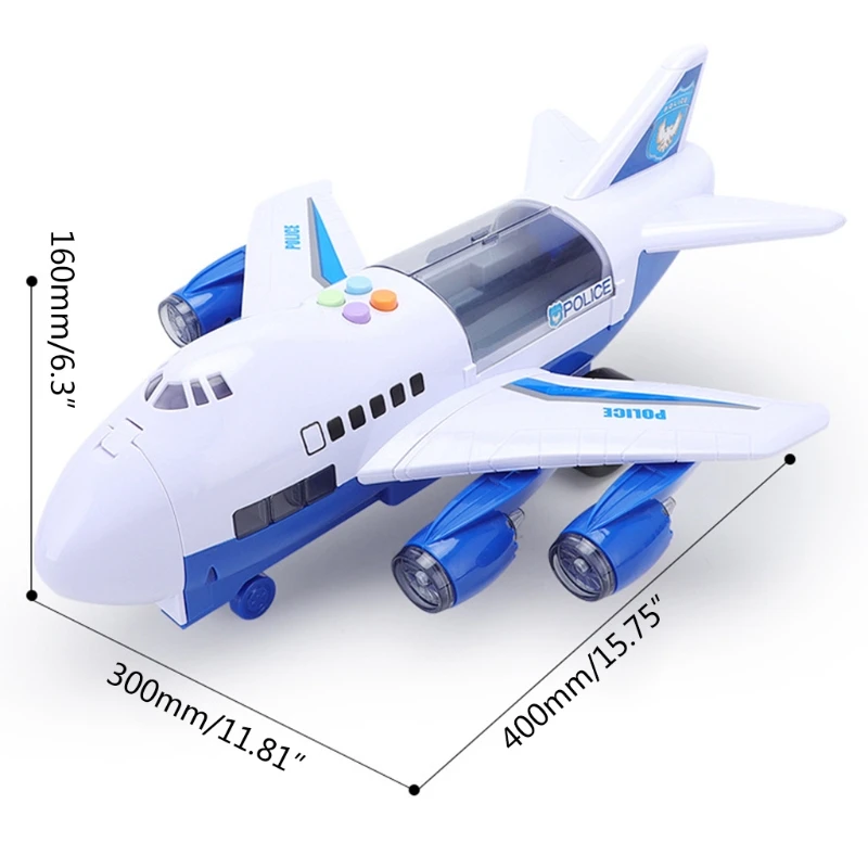

Aircraft Car Toys Set Simulation Track Inertia with Vehicles Kids Gifts