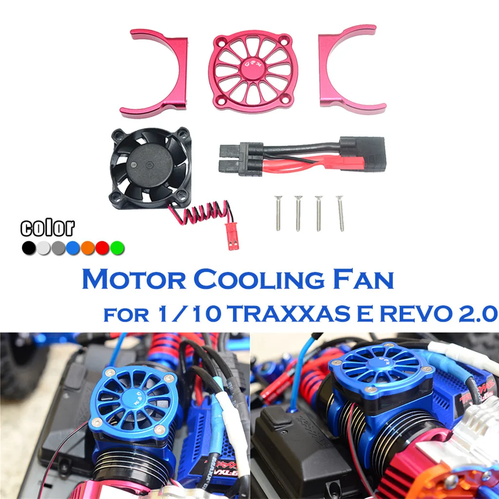 Вентилятор охлаждения двигателя для автомобиля 1/10 Traxxas E Revo 2 0 Rc многоцветная